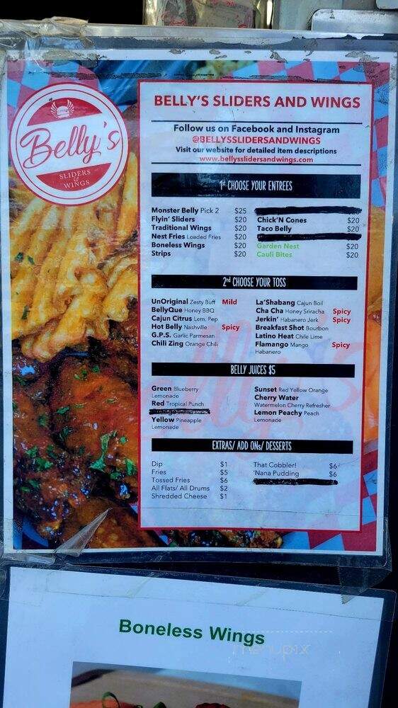 Belly's Sliders & Wings - Carson, CA menu_pic