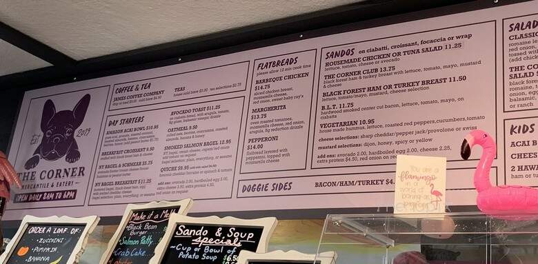 The Corner Mercantile & Eatery - San Diego, CA menu_pic