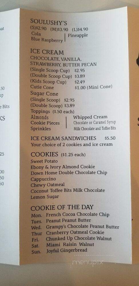 Soul Snacks Cafe - The Bronx, NY menu_pic