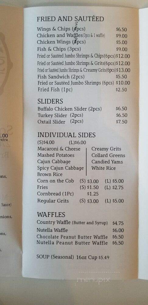Soul Snacks Cafe - The Bronx, NY menu_pic