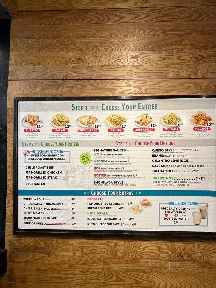 Cafe Rio Mexican Grill - Herndon, VA menu_pic