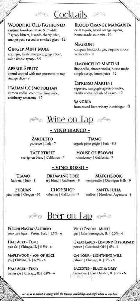 Woodfire - West Dundee, IL menu_pic