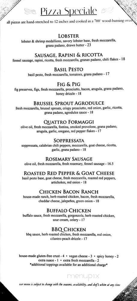 Woodfire - West Dundee, IL menu_pic
