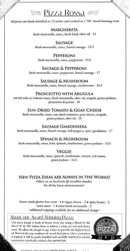 Woodfire - West Dundee, IL menu_pic