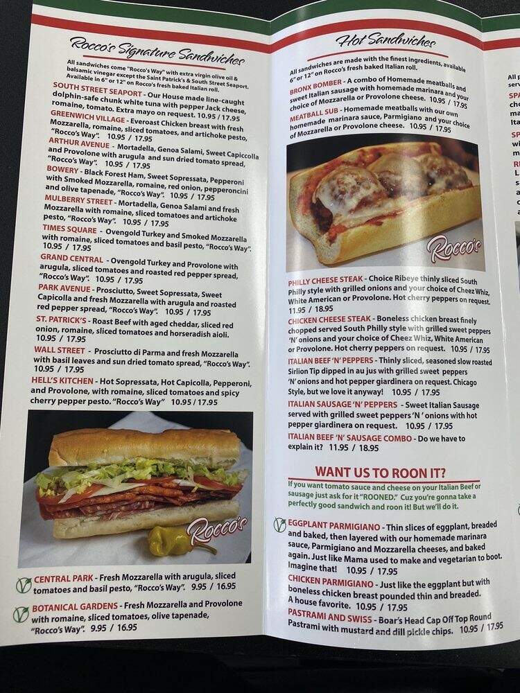 Rocco's Deli Italiano Carson - Long Beach, CA menu_pic