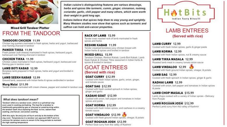HotBits - Katy, TX menu_pic