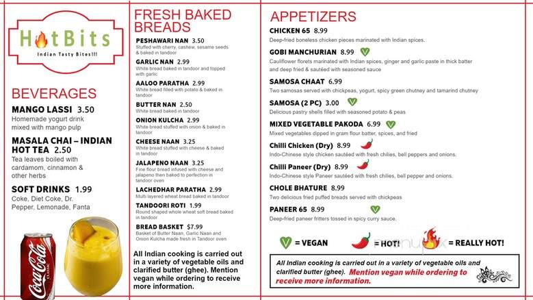 HotBits - Katy, TX menu_pic