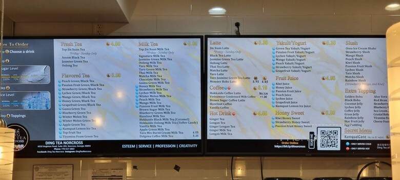 Ding Tea Norcross - Norcross, GA menu_pic