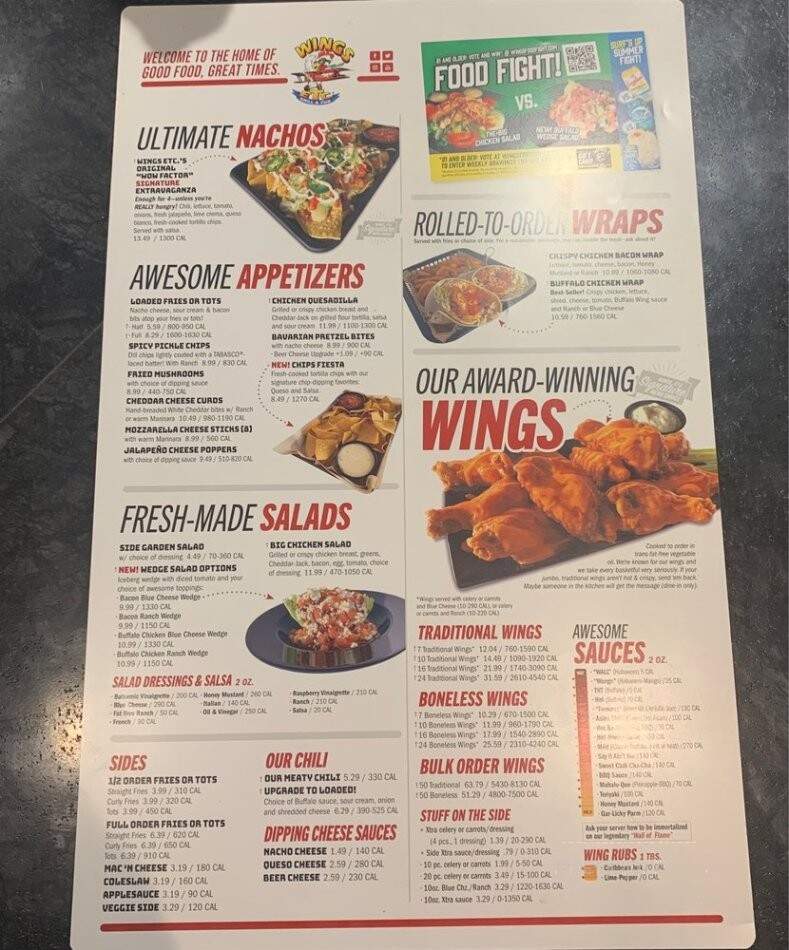 Wings Etc - Springfield, MO menu_pic