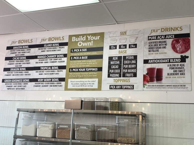 Pur Bowls - Huntington Beach, CA menu_pic