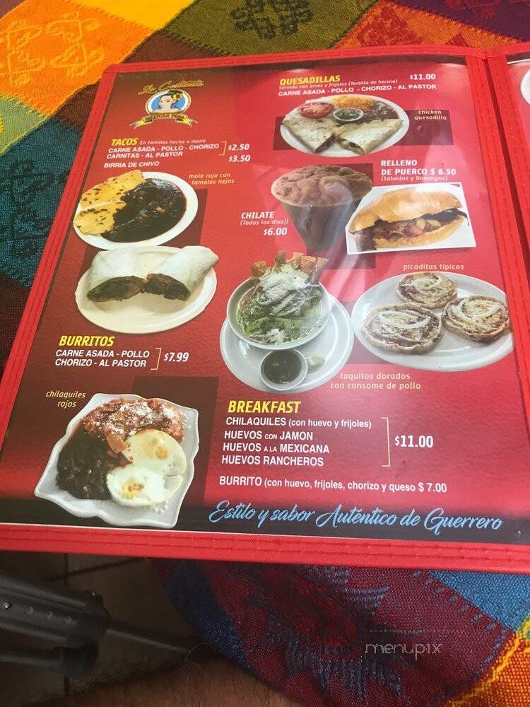 La costenita Mexican food - Santa Ana, CA menu_pic
