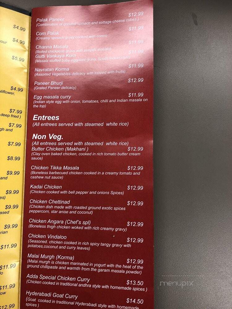 Adda - Newark, DE menu_pic