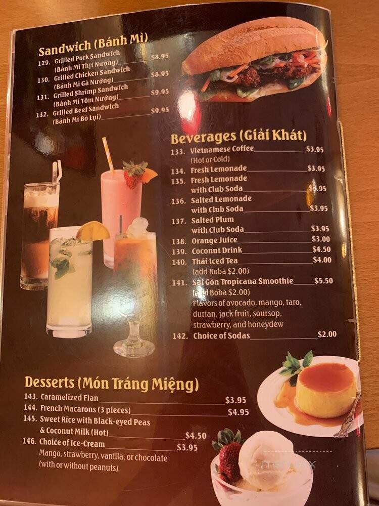 Binh Duong IV - Township of Washington, NJ menu_pic