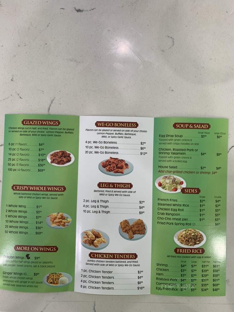 WeGo Wings - New Orleans, LA menu_pic