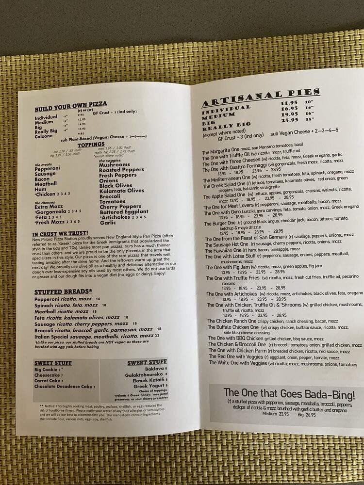 New Milford Pizza Station - New Milford, CT menu_pic