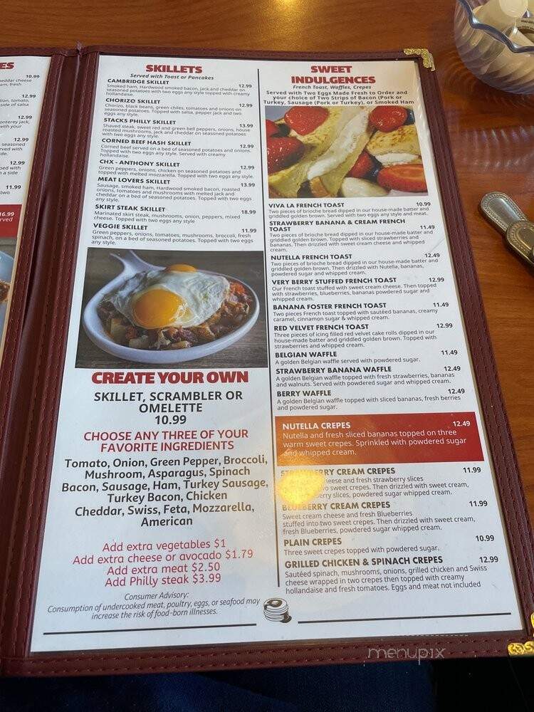 Stacks Breakfast, Brunch & Lunch - Chicago Heights, IL menu_pic