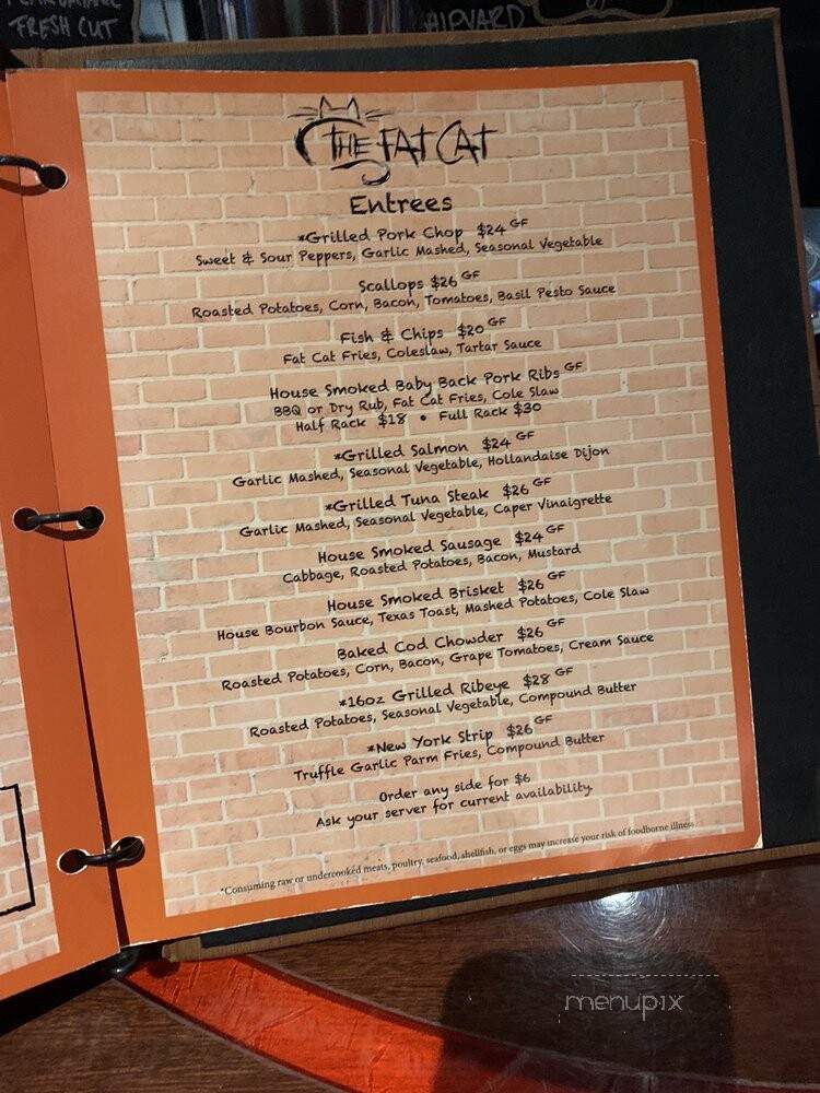 The Fat Cat - Quincy, MA menu_pic