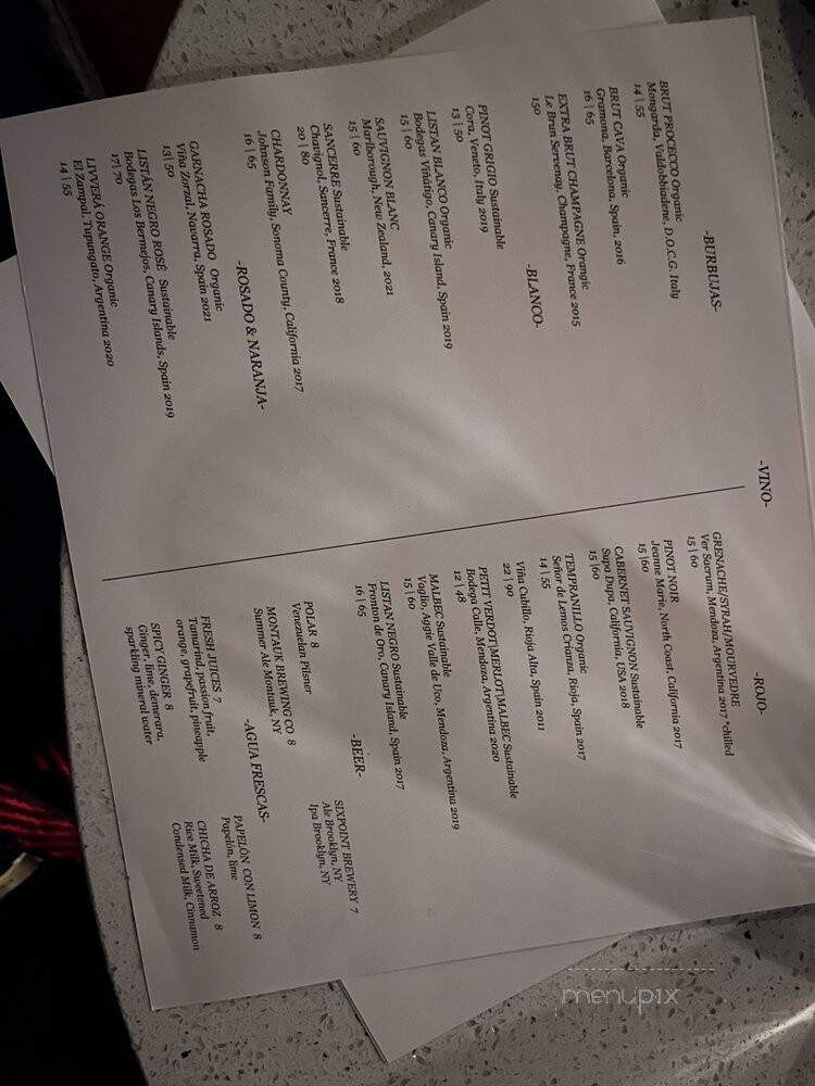 Casa Ora - Brooklyn, NY menu_pic