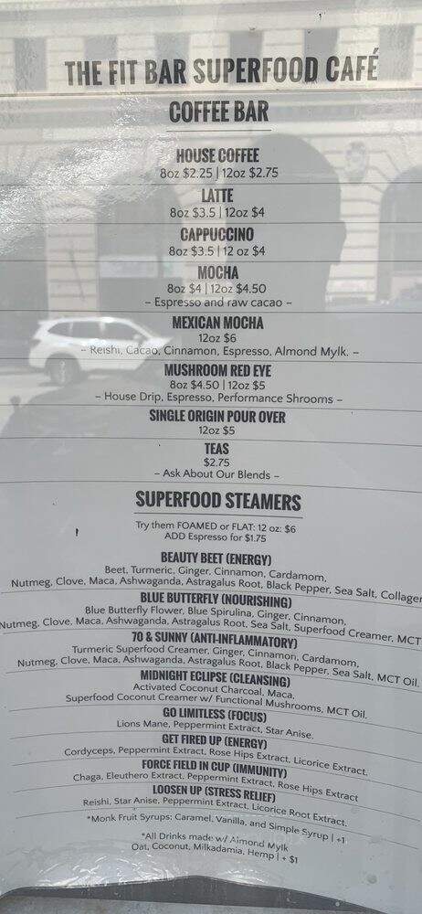 Fit Bar Superfood Cafe - Sierra Madre, CA menu_pic