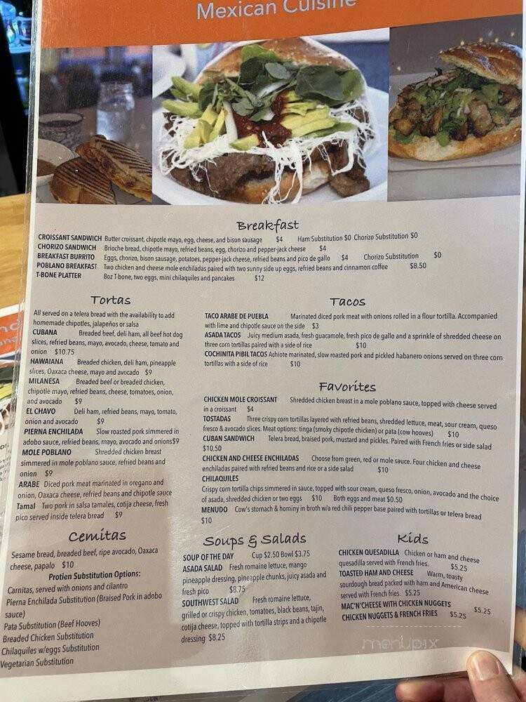 Cafecito Lindo - Lenexa, KS menu_pic
