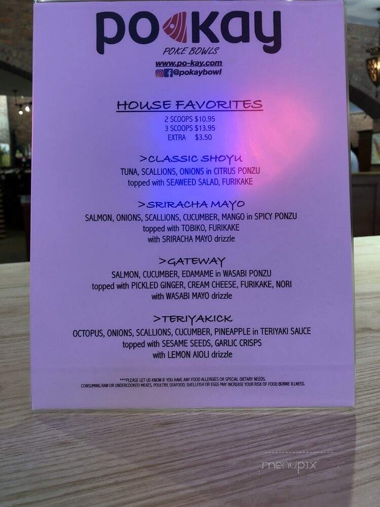 Pokay - Summit, NJ menu_pic