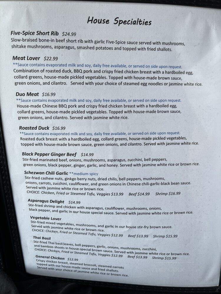 Taste Asian Fusion Bistro - Boise, ID menu_pic