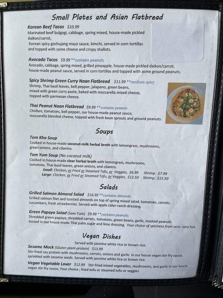 Taste Asian Fusion Bistro - Boise, ID menu_pic