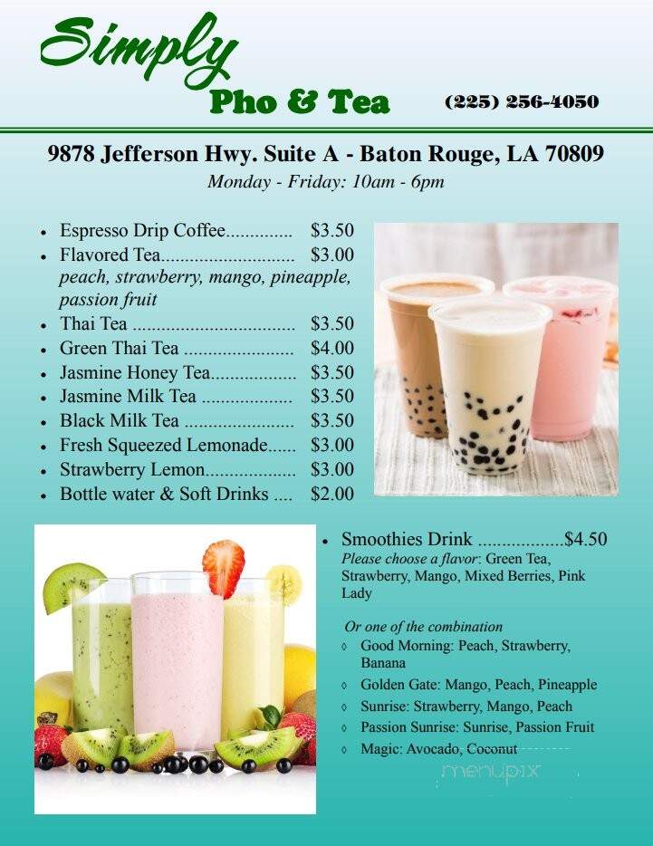 Simply Pho & Tea - Baton Rouge, LA