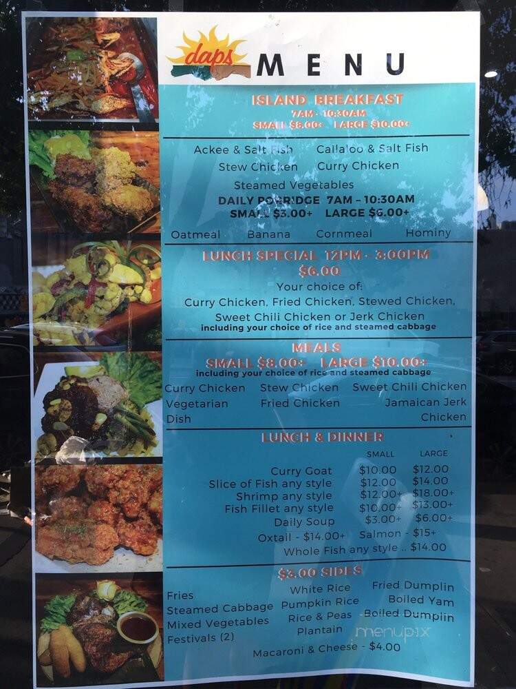 Daps Eats - New York, NY menu_pic