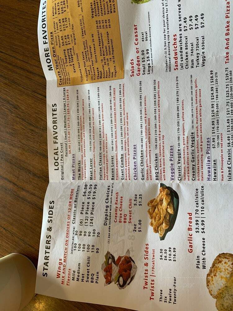 Central Coast Pizza - Los Osos, CA menu_pic