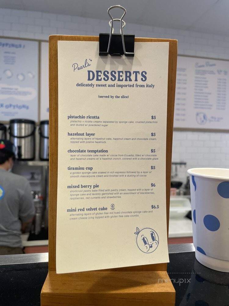 Pearl's Tea - Suwanee, GA menu_pic