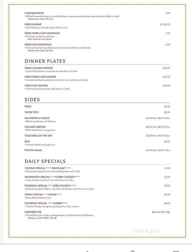 Lil Net's Home Style Cooking - Saint Petersburg, FL menu_pic