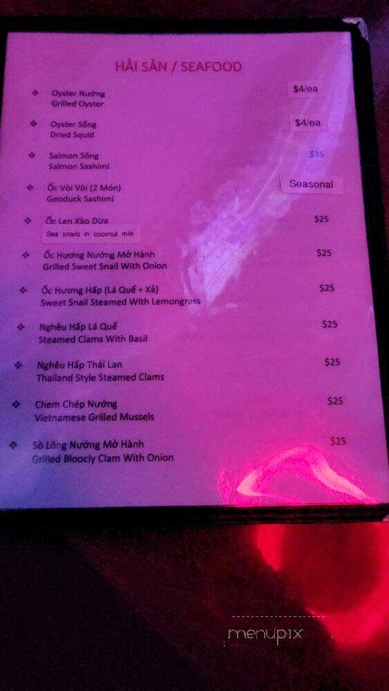 Lai Rai Restaurant - San Jose, CA menu_pic