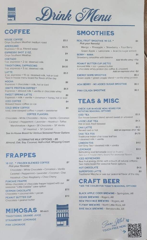 Eureka Springs Coffee House - Eureka Springs, AR menu_pic