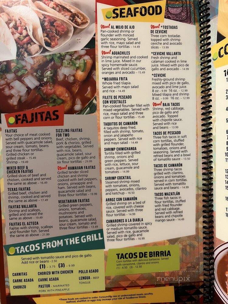 El Azteca Mexican Restaurant - Virginia Beach, VA menu_pic