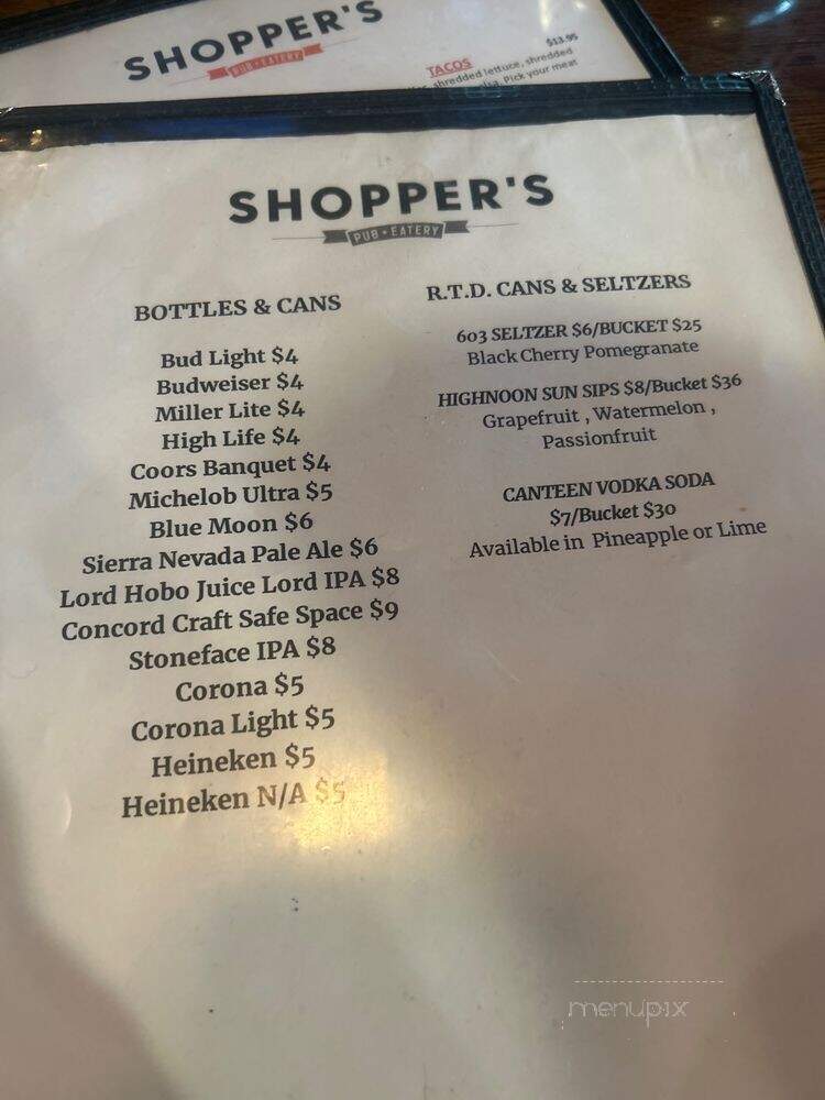 Shopper's Pub Eatery - Manchester, NH