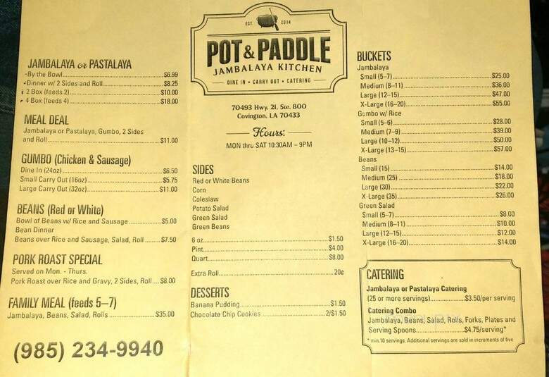 Pot & Paddle - Covington, LA