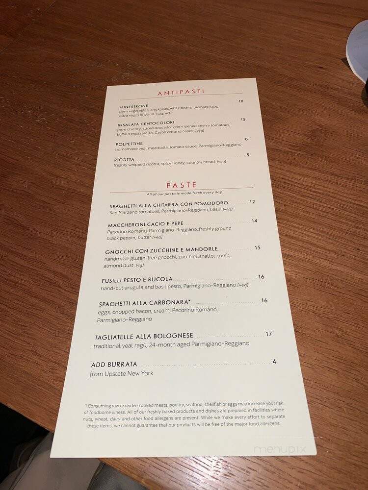 Felice Pasta Bar - Brooklyn, NY