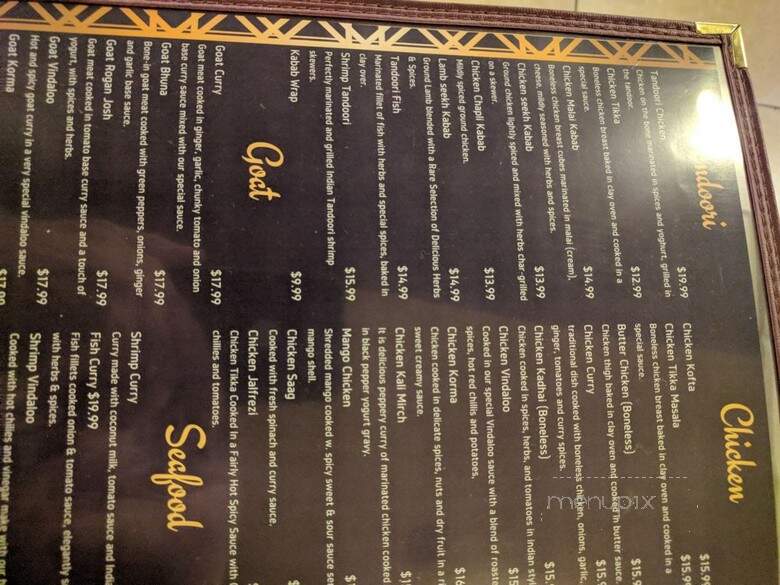 Kabab and Chutney - Easton, PA menu_pic