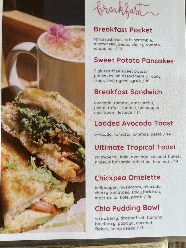 Journey To Good Health Cafe - Kailua-Kona, HI menu_pic