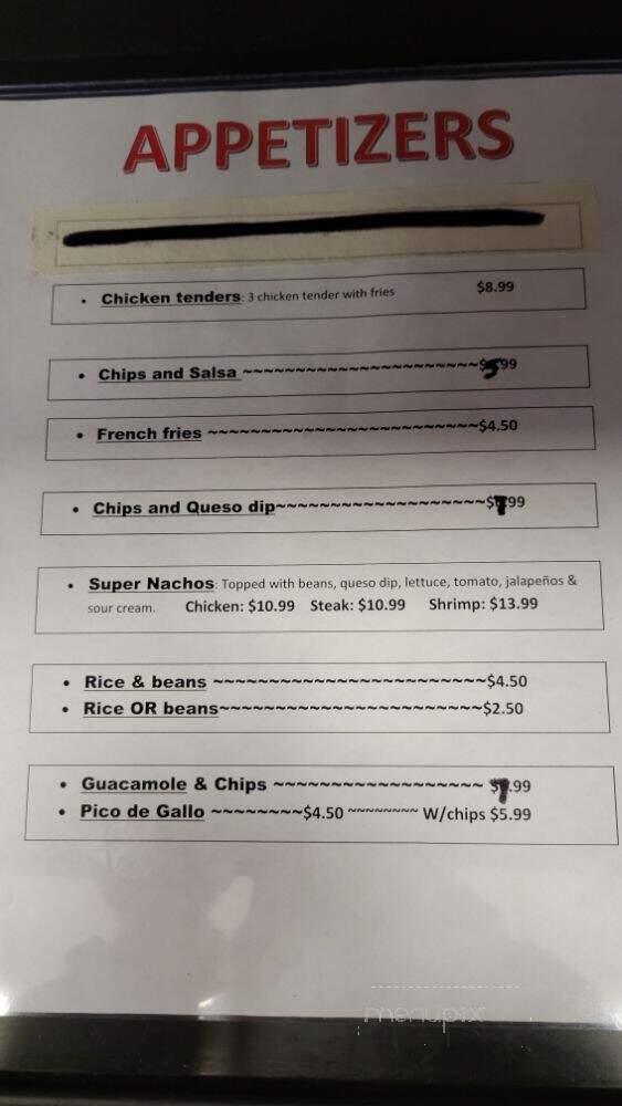 Wichos Tacos - Indianapolis, IN menu_pic