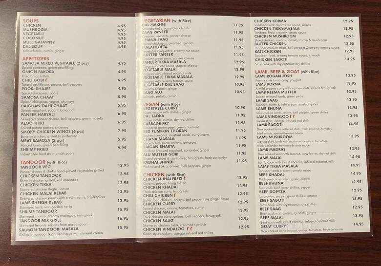 Dhania Fine Indian Cuisine - Brooklyn, NY menu_pic