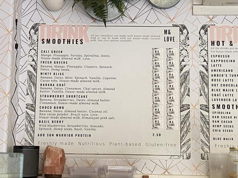 M & Love Cafe - Manhattan Beach, CA menu_pic