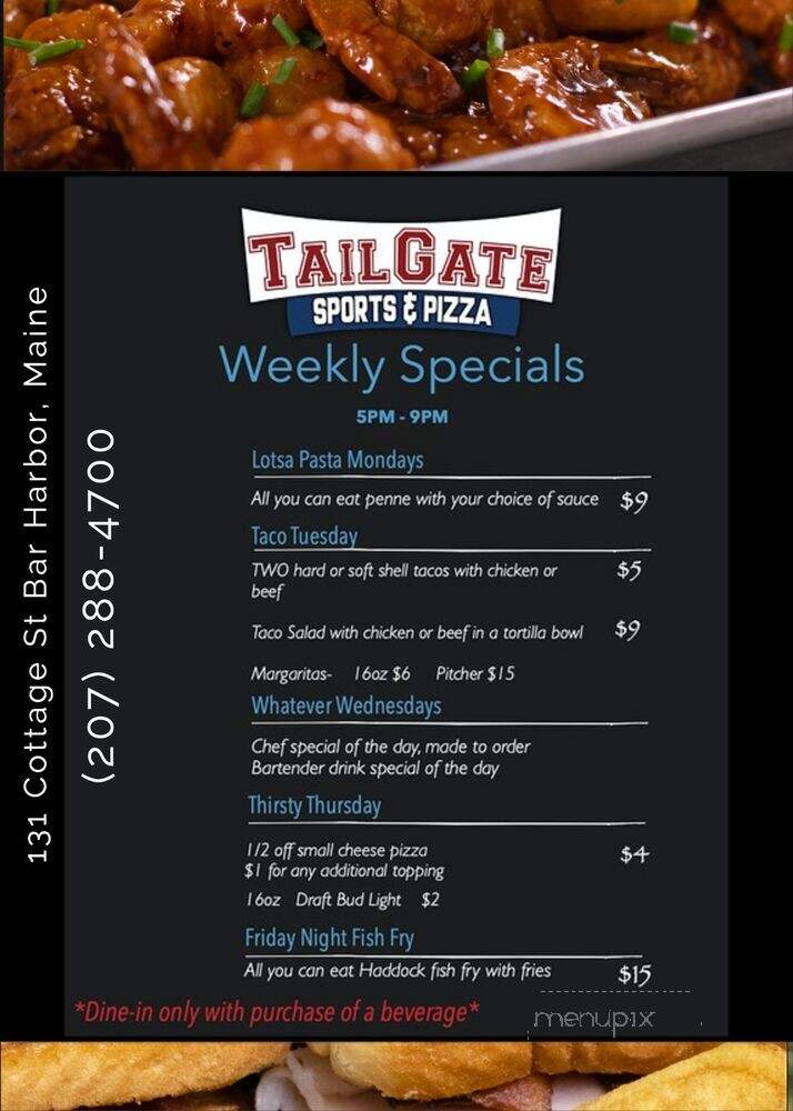 Tailgate Sports & Pizza - Bar Harbor, ME