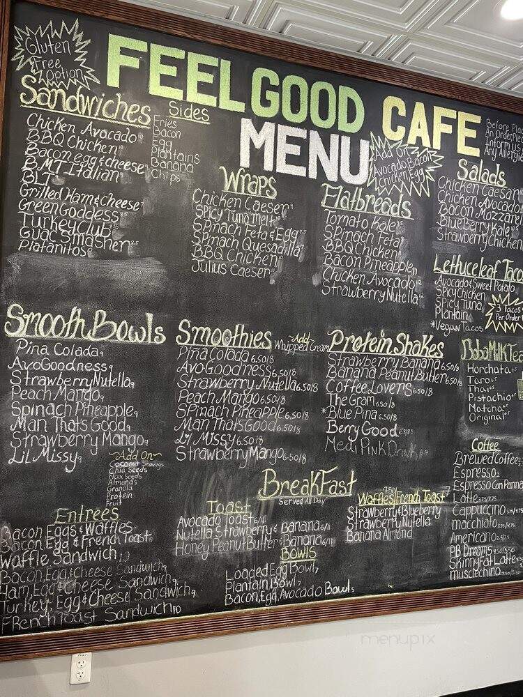 Feel Good Cafe - North Billerica, MA menu_pic