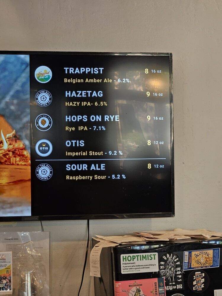 Off The Rails Brewing Co. - Sunnyvale, CA menu_pic