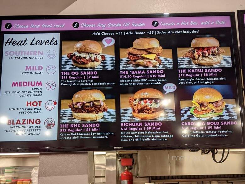 Pinky's Hot Box - Torrance, CA menu_pic