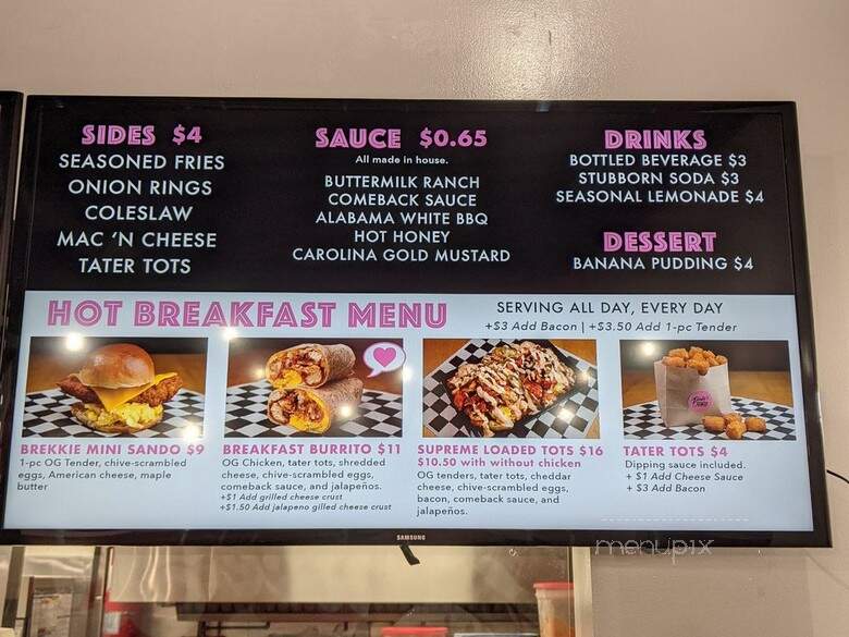 Pinky's Hot Box - Torrance, CA menu_pic