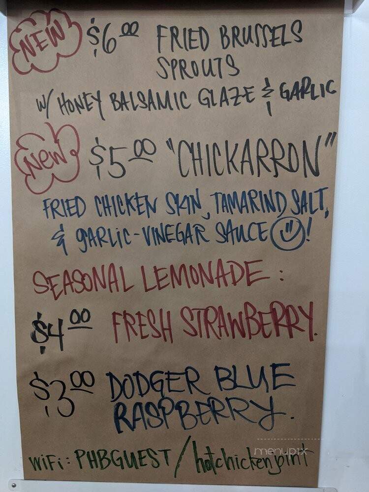 Pinky's Hot Box - Torrance, CA menu_pic