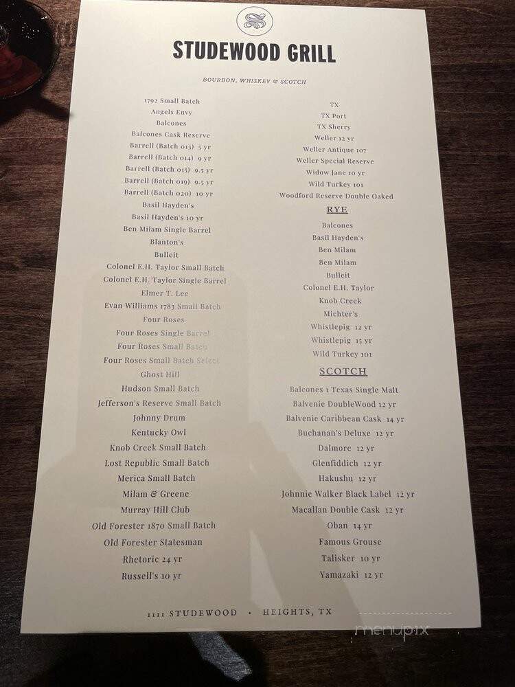 Studewood Cantine - Houston, TX menu_pic